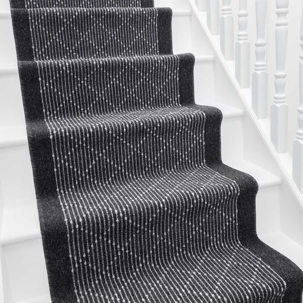 Boulevard Black Stair Runner