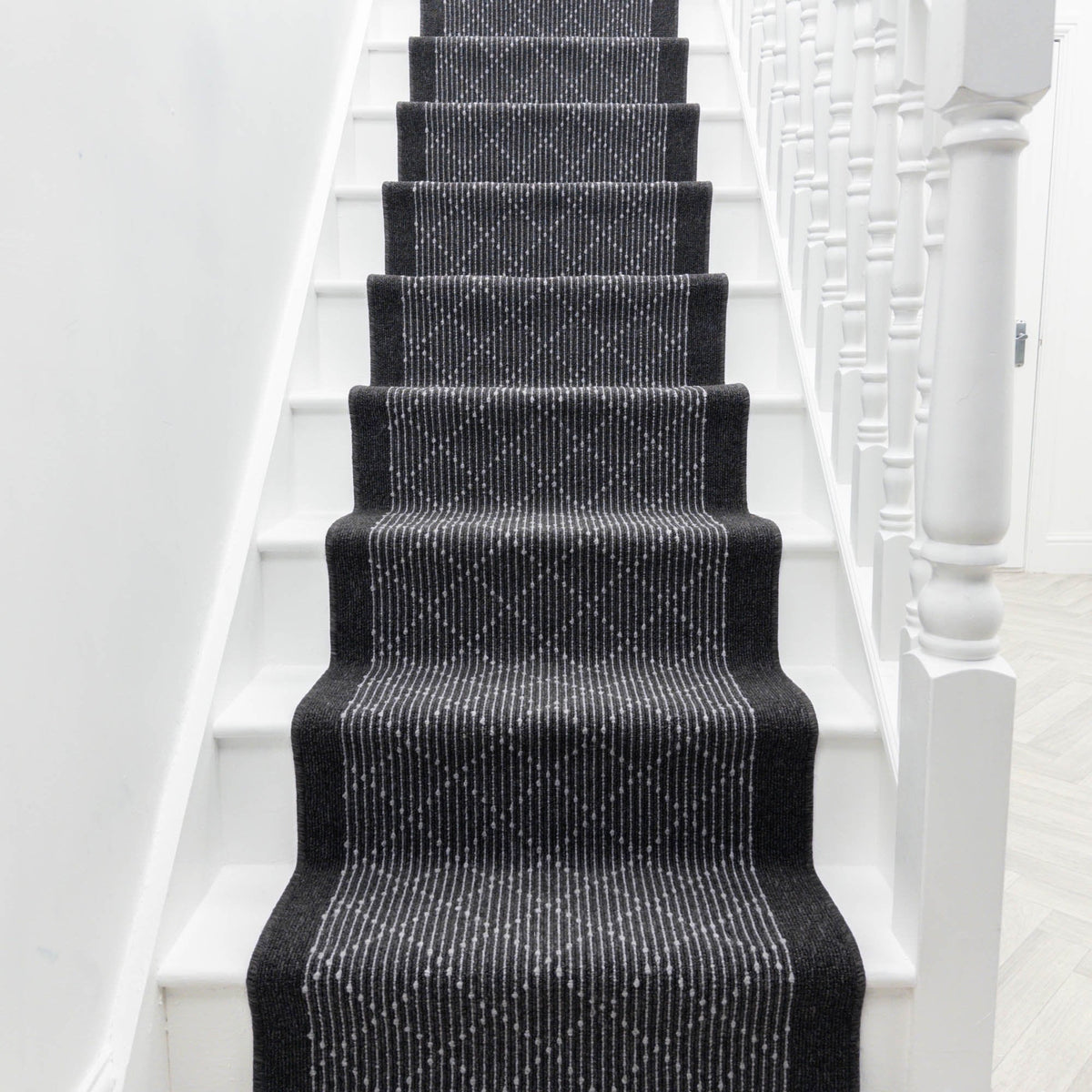 Boulevard Black Stair Runner