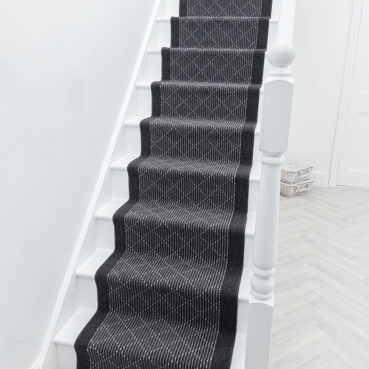 Boulevard Black Stair Runner