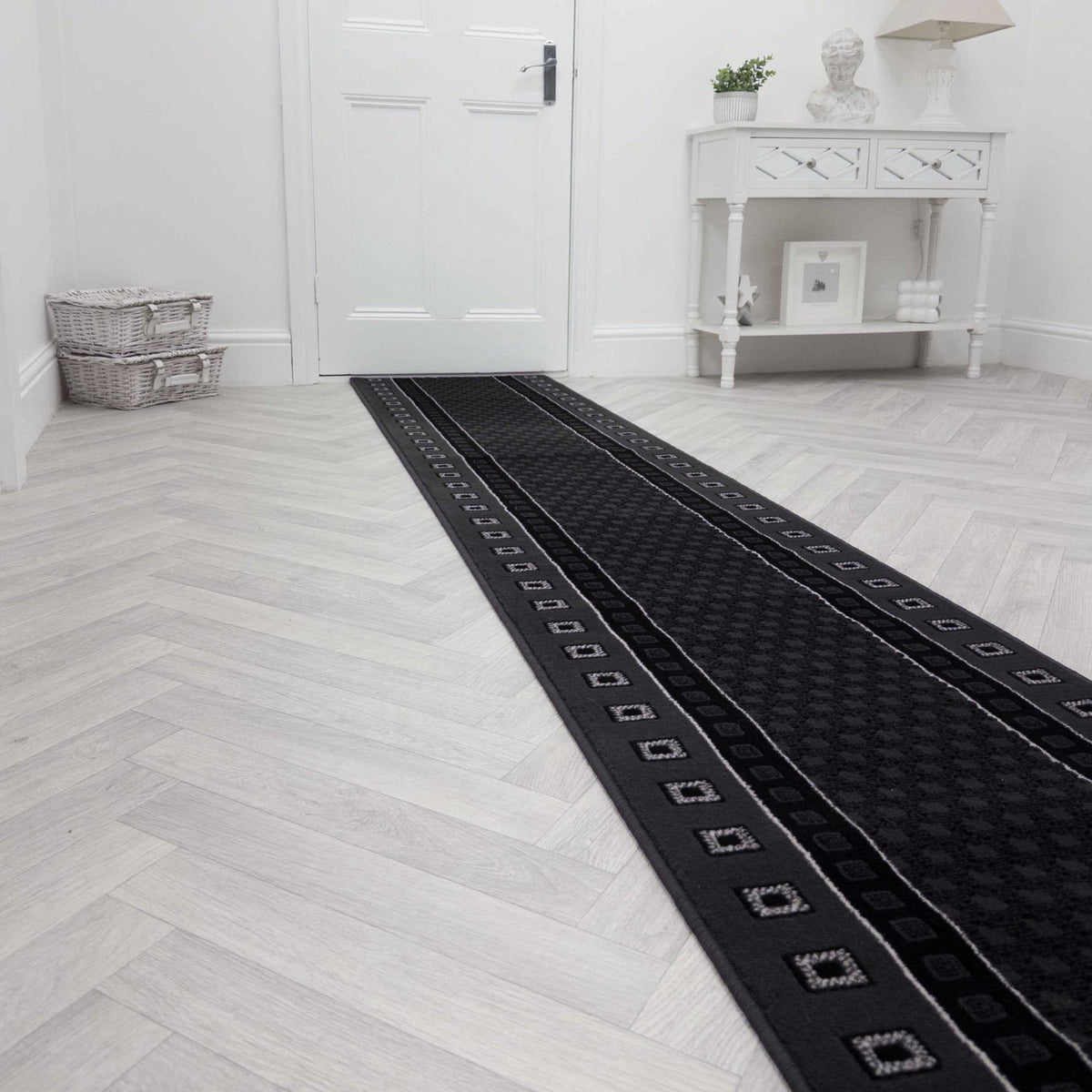 Caesar Dark Grey Hall Runner