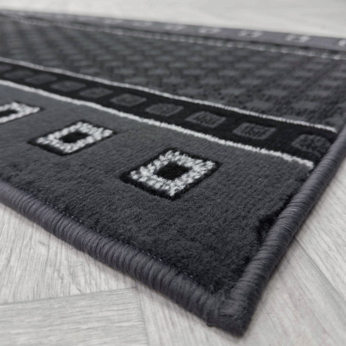 Caesar Dark Grey Hall Runner