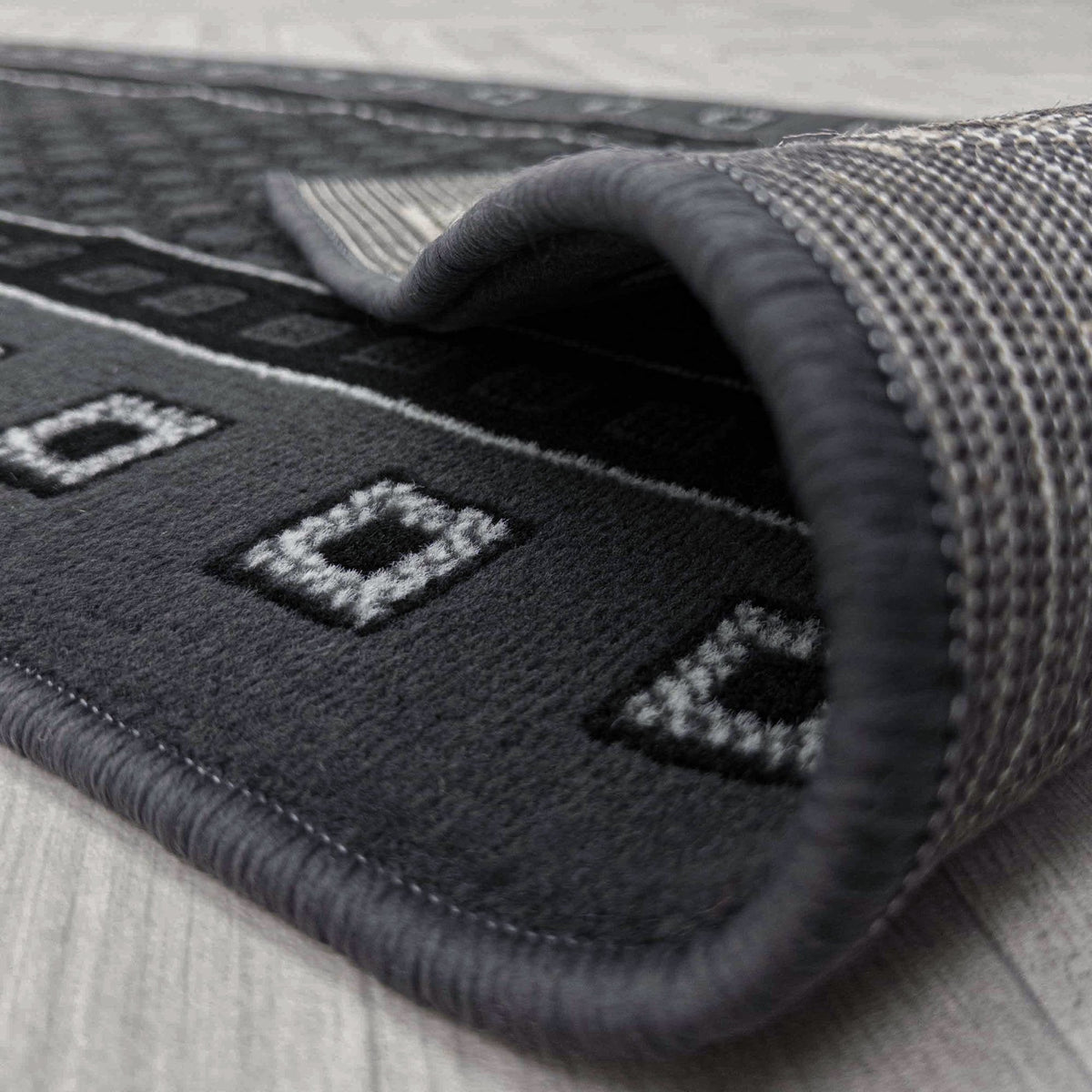 Caesar Dark Grey Hall Runner
