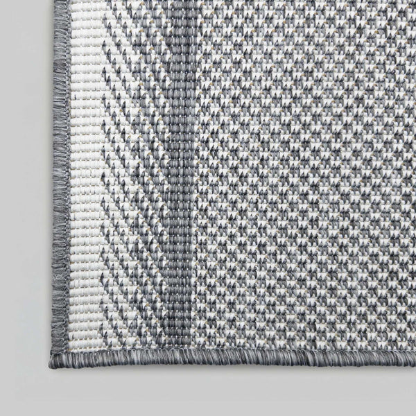 Geo Grey Hall Runner