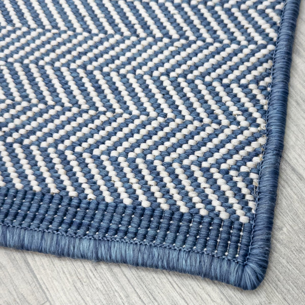 Illusion Blue Hall Runner