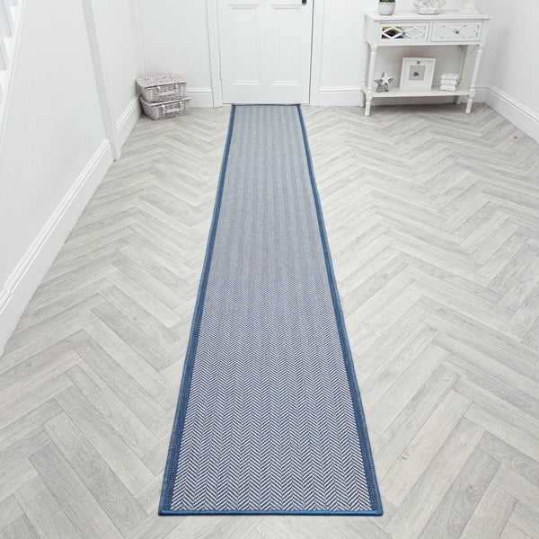 Illusion Blue Hall Runner