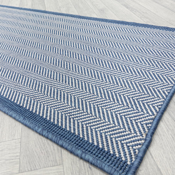 Illusion Blue Hall Runner
