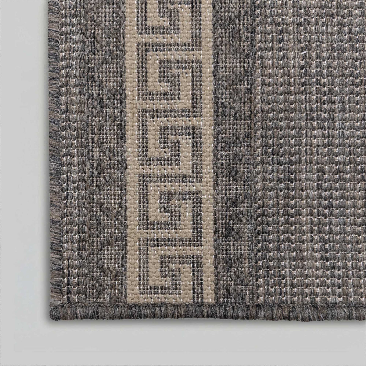 Greek Fret Tweed Sample