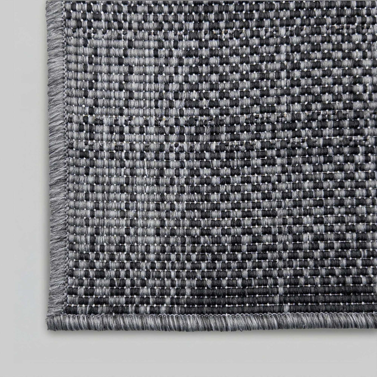 Plaid Black Stair Runner