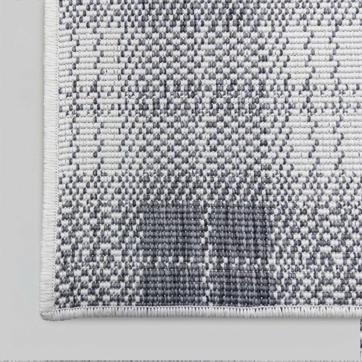 Plaid Gray Stair Runner