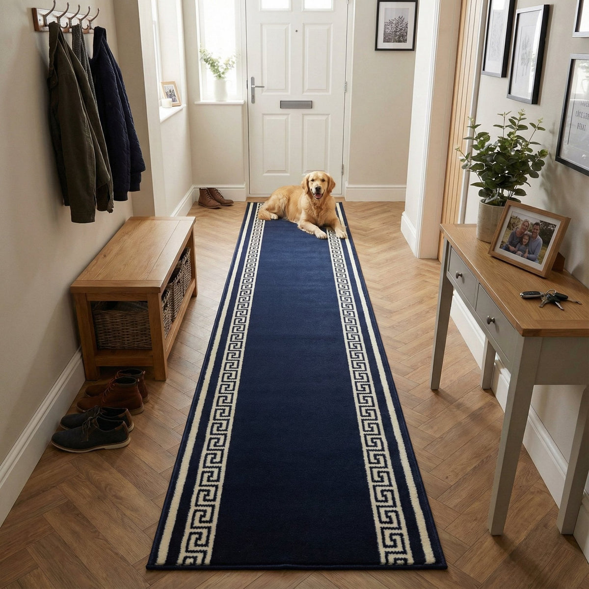 Key Blue  Hall Runner