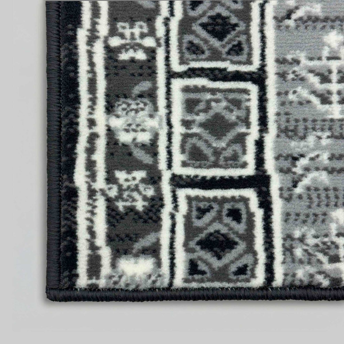 Mayan Dark Grey Stair Runner