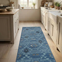Andes Blue Kitchen Runner - 30cm / 60cm