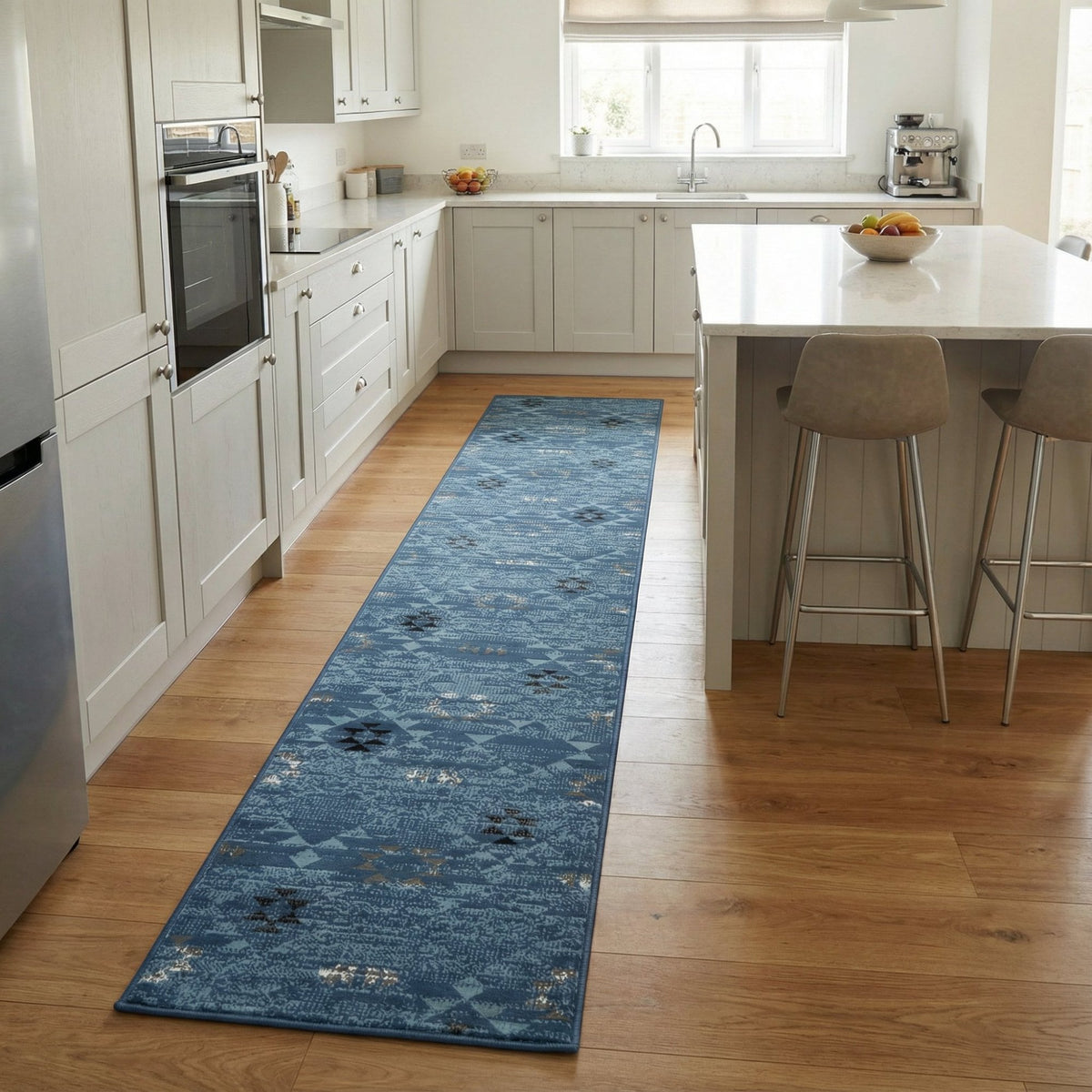 Andes Blue Kitchen Runner