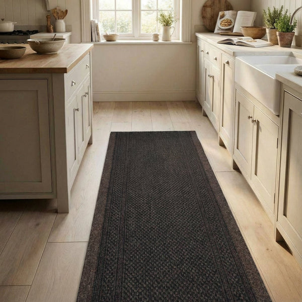 Aztec D. Brown Kitchen Carpet Runner