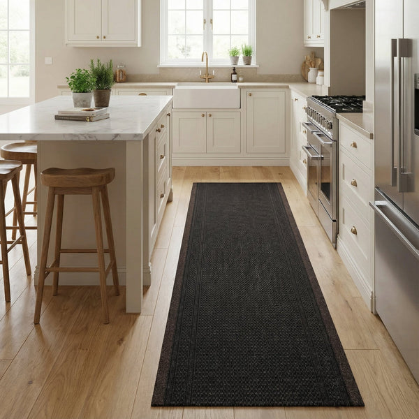 Aztec D. Brown Kitchen Carpet Runner