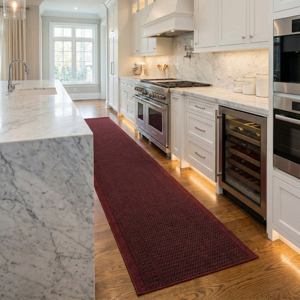 Aztec Red Kitchen Carpet Runner