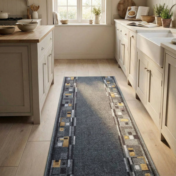 Bombay Graphite Kitchen Carpet Runner