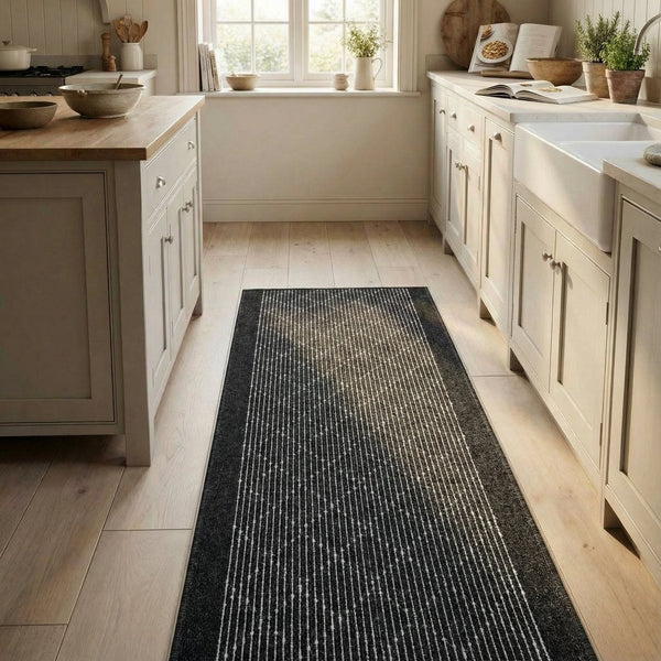 Boulevard Black Kitchen Runner