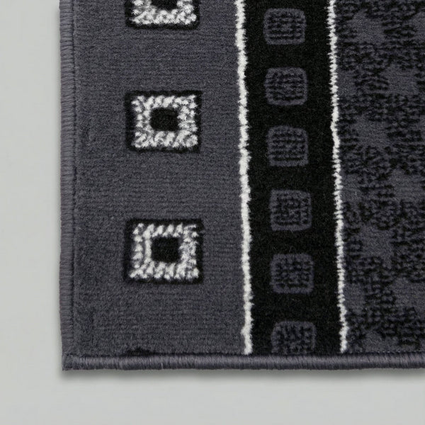 Caesar Dark Gray Kitchen Runner