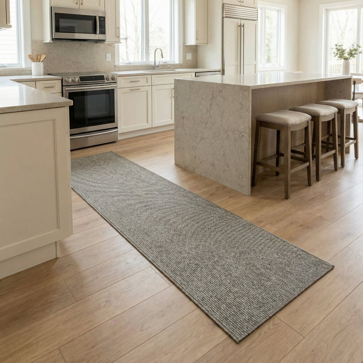 Country Linear Elephant Kitchen Runner