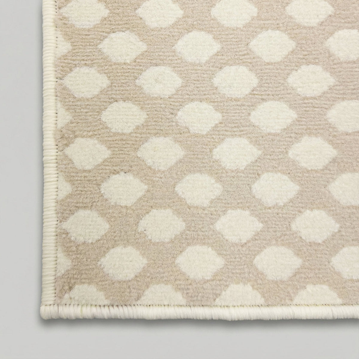 Honeycomb Beige Kitchen Runner
