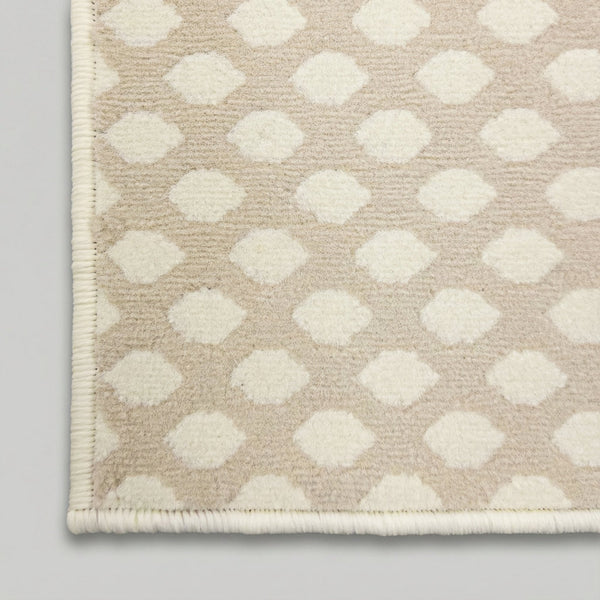 Honeycomb Beige Kitchen Runner