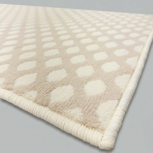 Honeycomb Beige Kitchen Runner