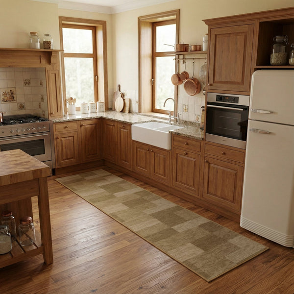 Icona Light Brown Kitchen Carpet Runners
