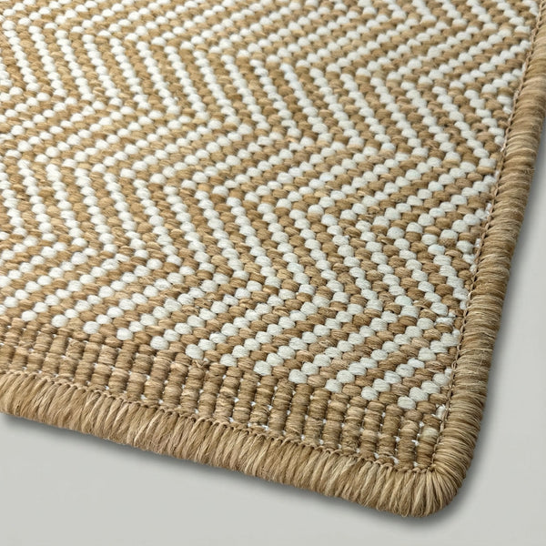 Illusion Beige Kitchen Runner