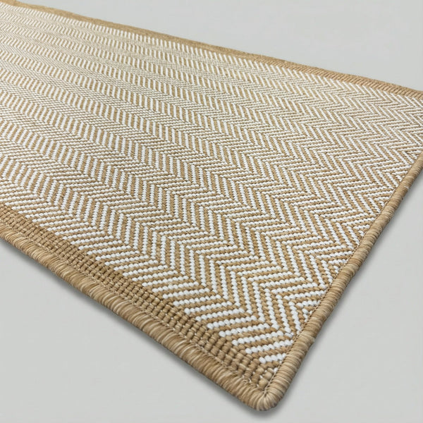 Illusion Beige Kitchen Runner