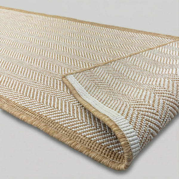 Illusion Beige Kitchen Runner