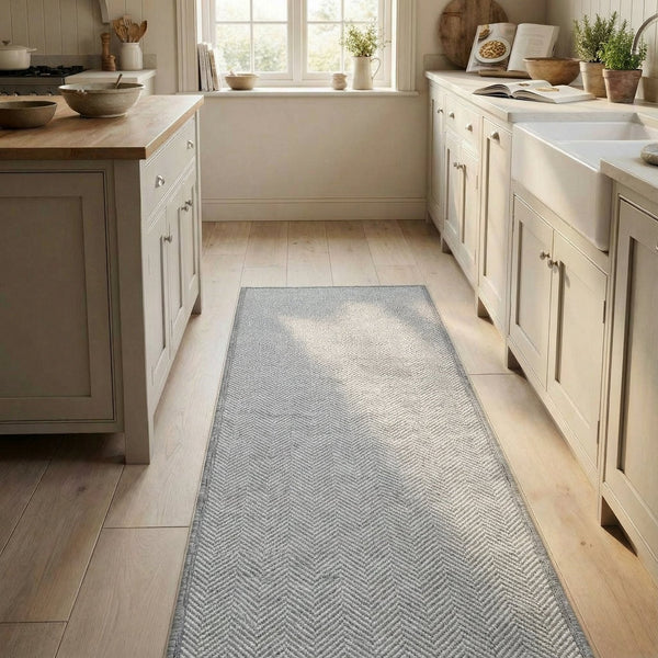 Illusion Grey A Kitchen Runner