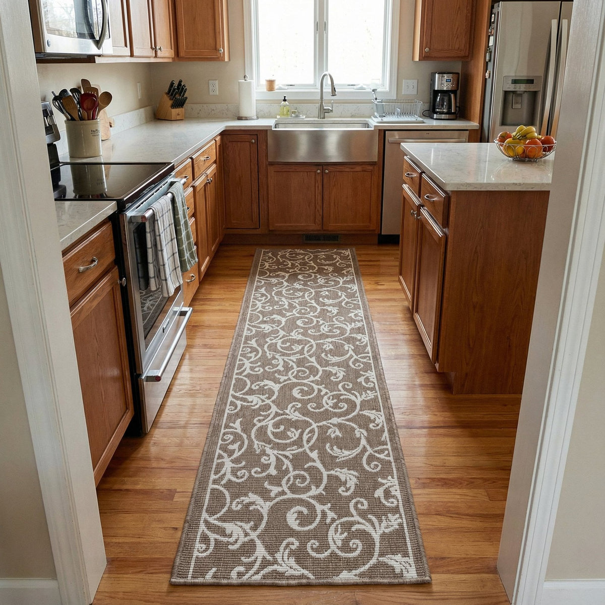 Ivy Beige Kitchen Runner