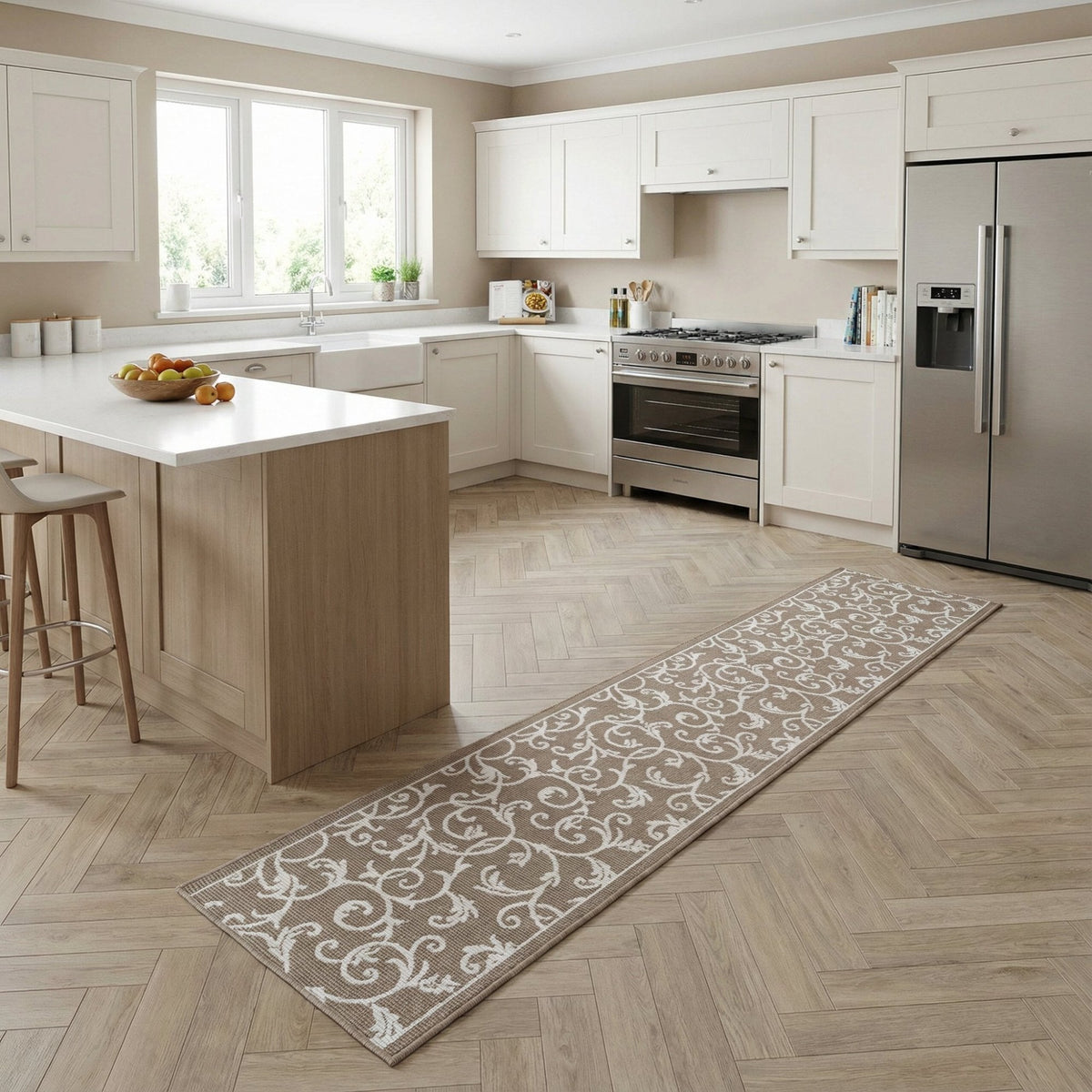 Ivy Beige Kitchen Runner