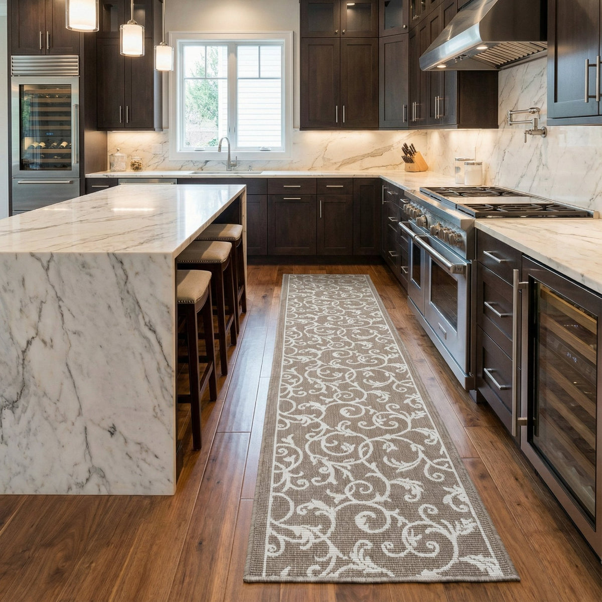 Ivy Beige Kitchen Runner