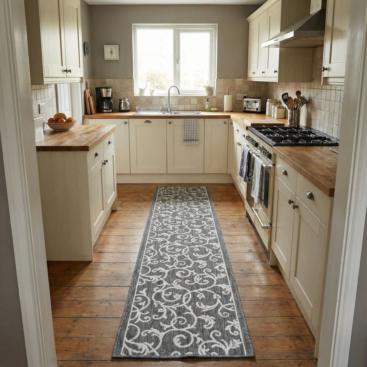 Ivy Grey Kitchen Runner