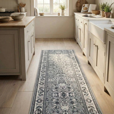 Kashan Grey Kitchen Runner