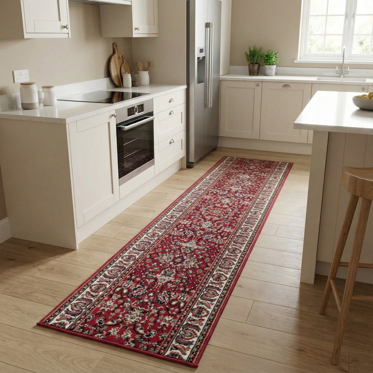 Kashan Red Kitchen Runner