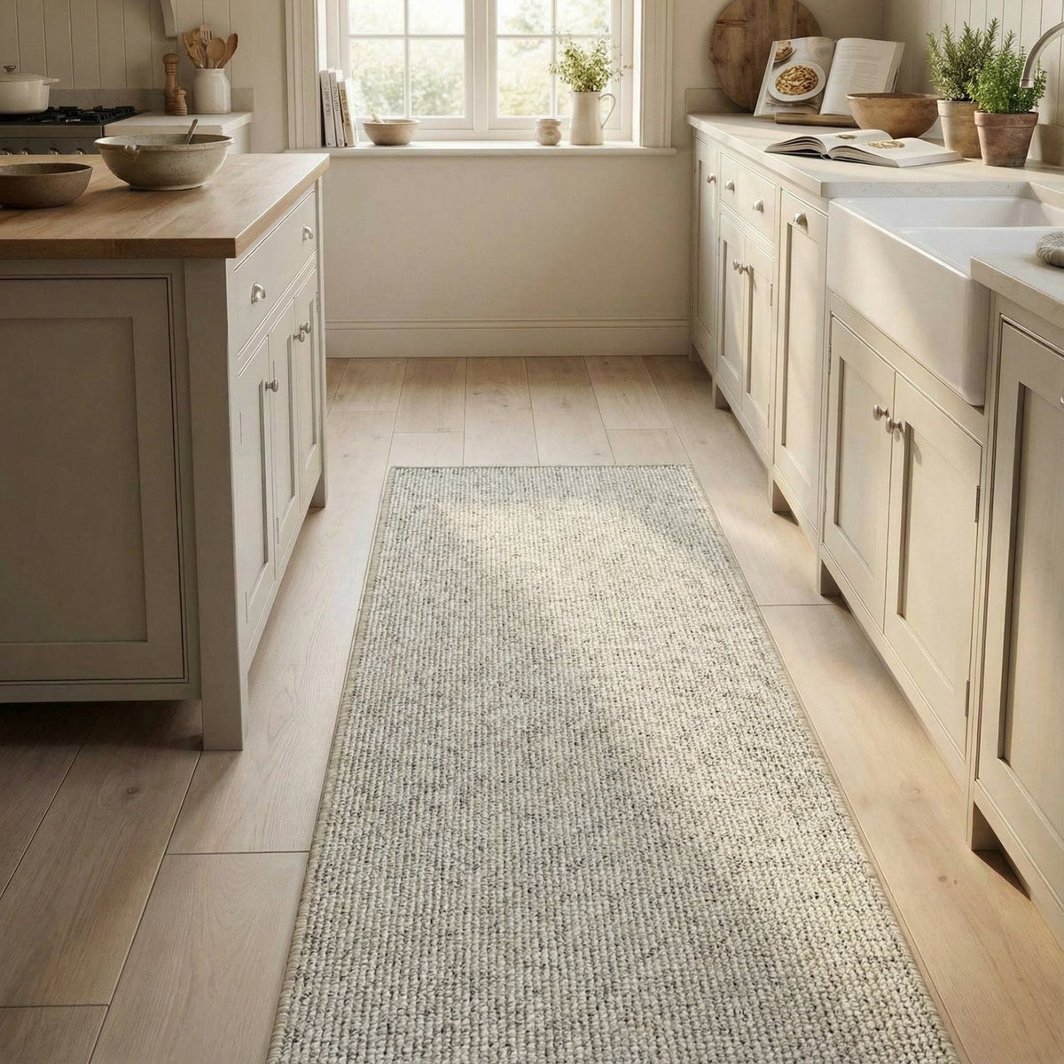 Country Linear Berber Kitchen Runner