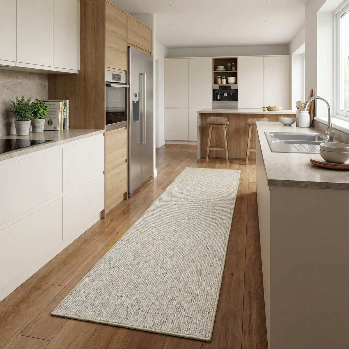 Country Linear Berber Kitchen Runner