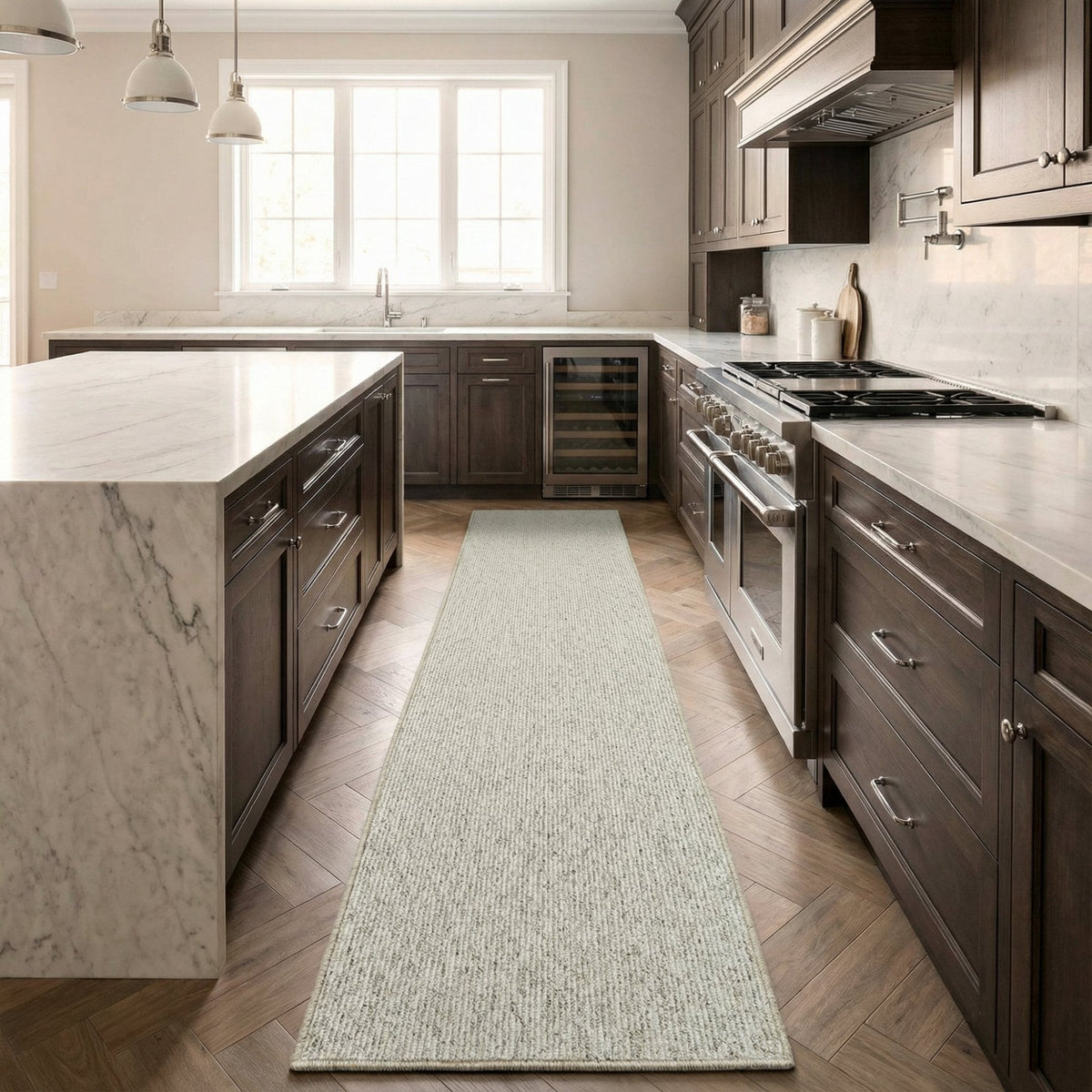Country Linear Berber Kitchen Runner