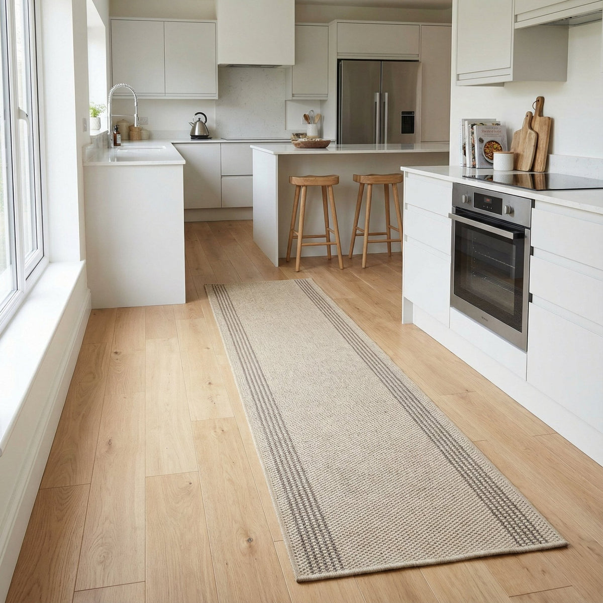 Natura Beige Kitchen Runner