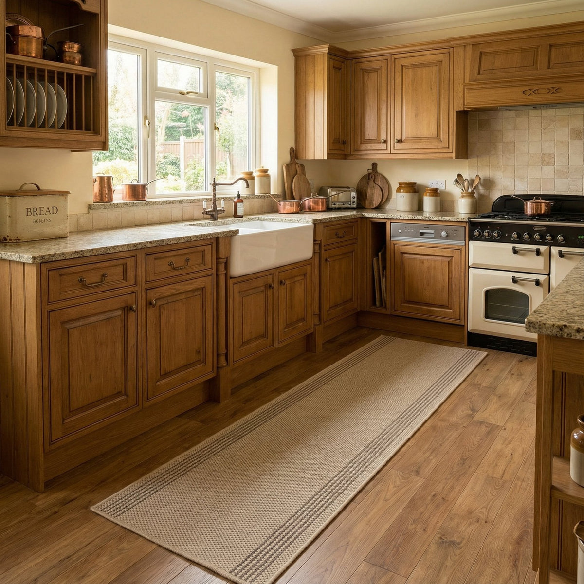 Natura Beige Kitchen Runner