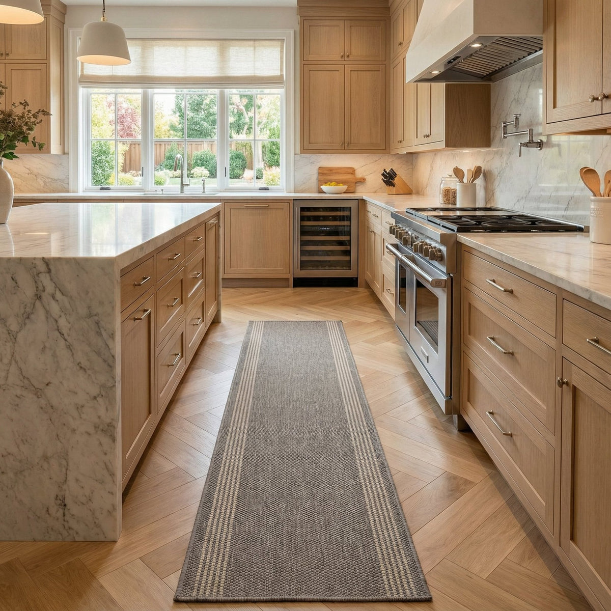 Natura Tweed Beige Kitchen Runner