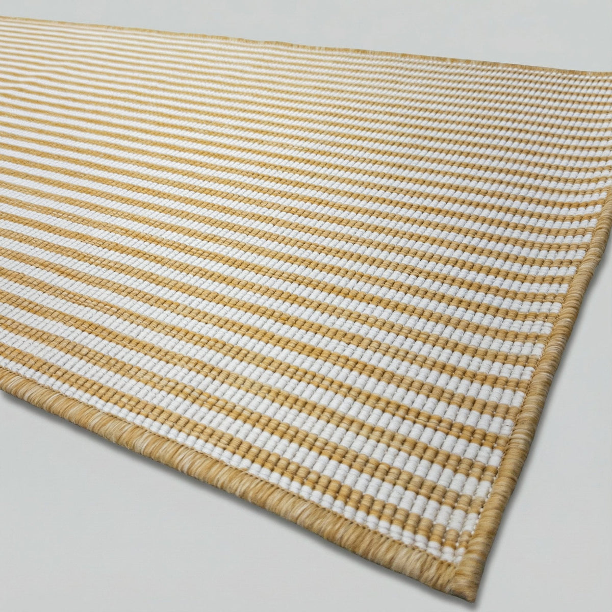 Pinstripe Ochre Kitchen Runner