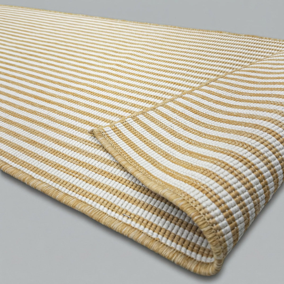 Pinstripe Ochre Kitchen Runner