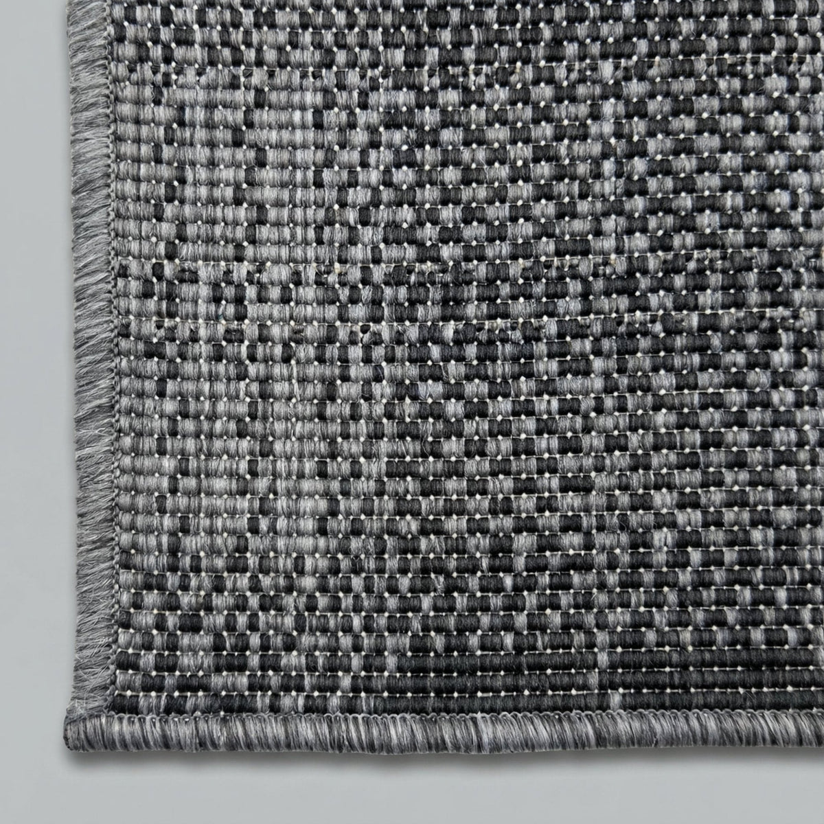 Plaid Black Kitchen Runner