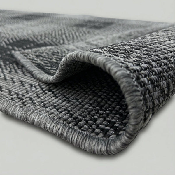 Plaid Black Kitchen Runner