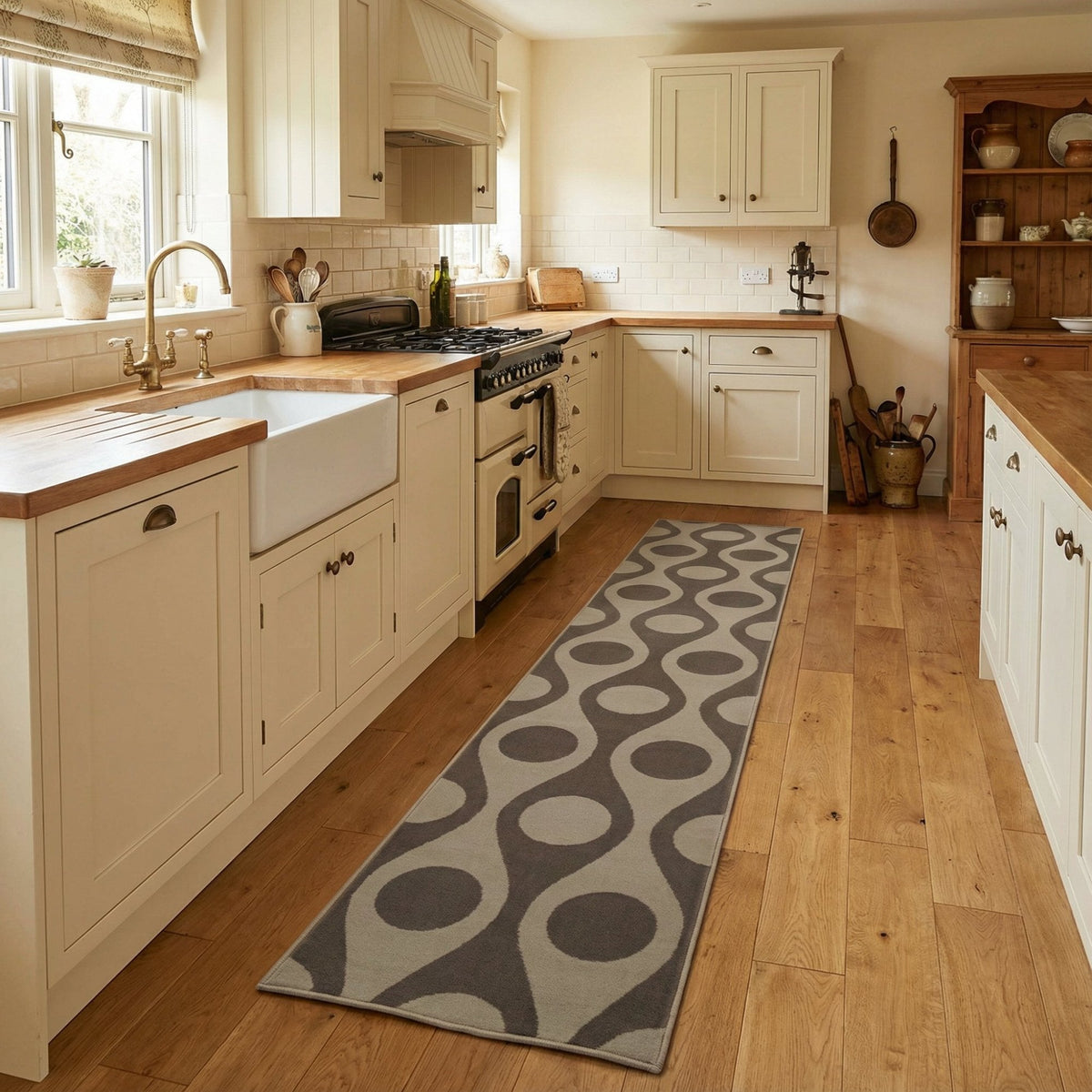 Pop Brown Kitchen Runner