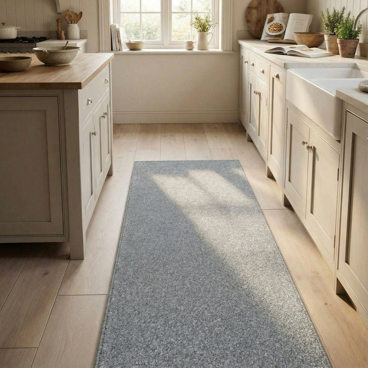 Rustique Ultra Misty Grey Kitchen Runner